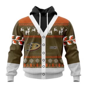 Hoodie NHL Anaheim Ducks, Specialized Chrismas Season QTNHL080524A2809HD