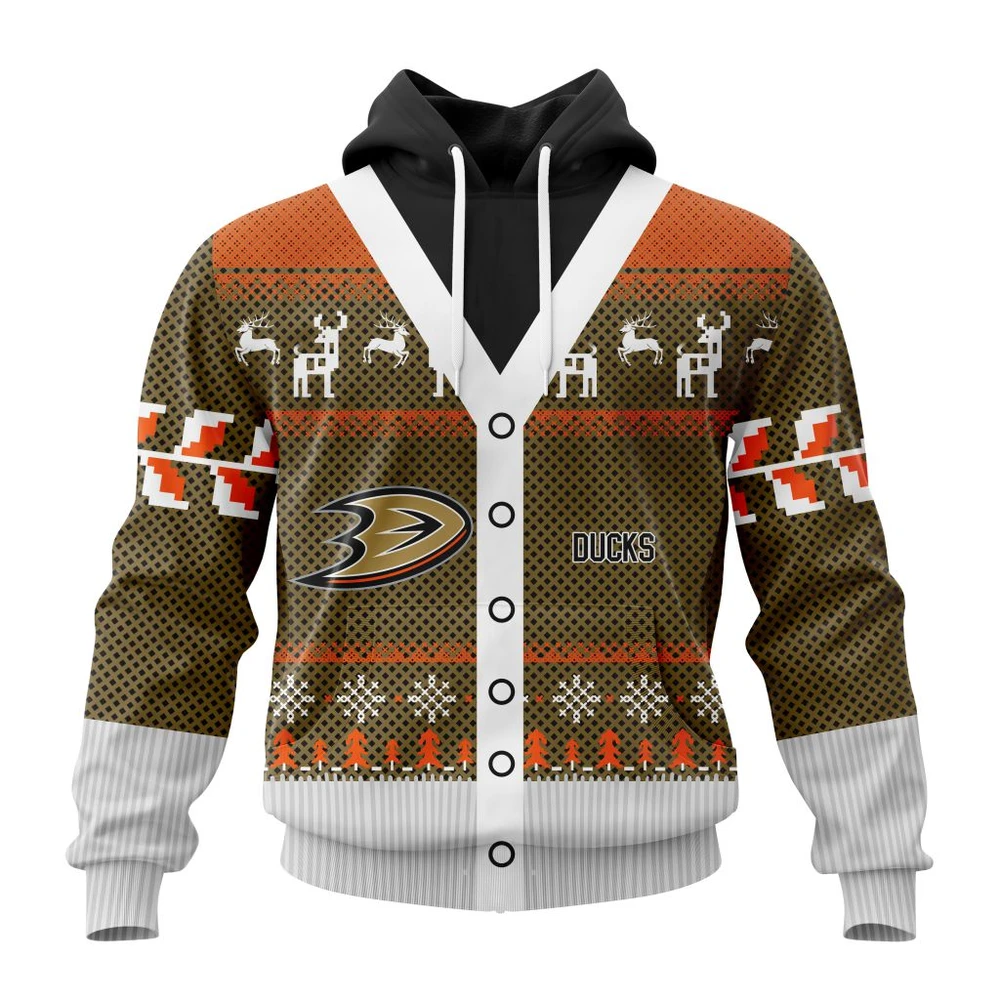 Hoodie NHL Anaheim Ducks, Specialized Chrismas Season QTNHL080524A2809HD