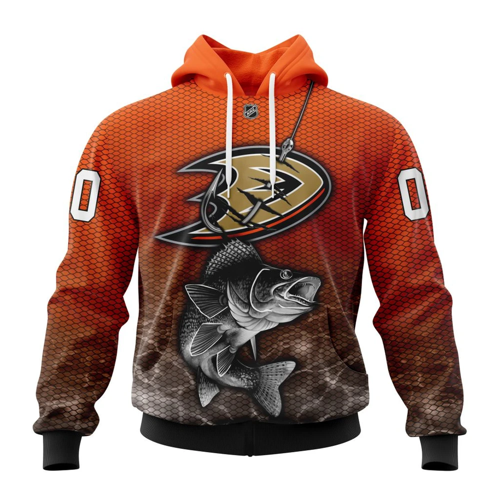 Hoodie NHL Anaheim Ducks, Specialized Fishing Style St2201 QTNHL080524A4006HD