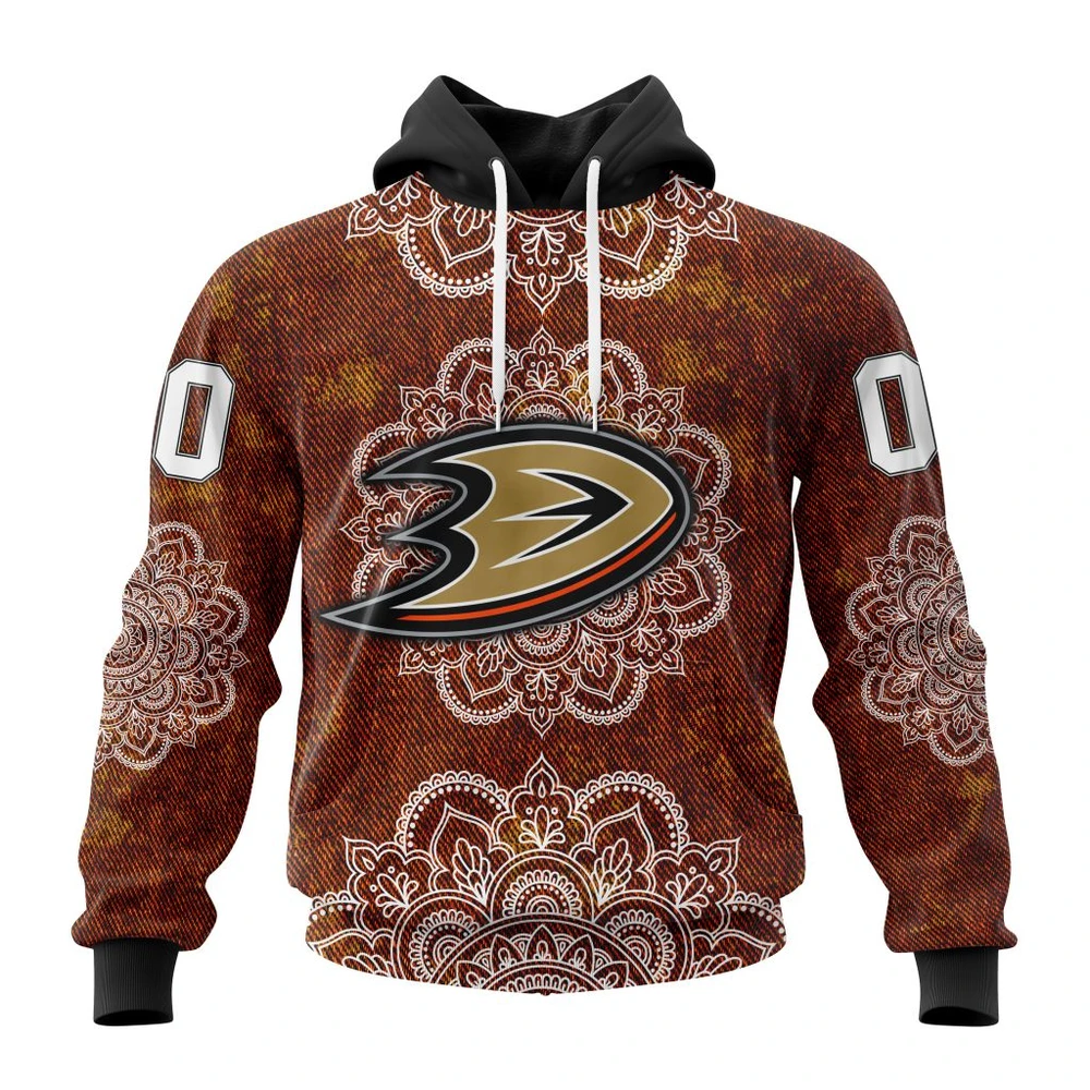 Hoodie NHL Anaheim Ducks, Specialized Mandala Style St2201 QTNHL080524A431HD