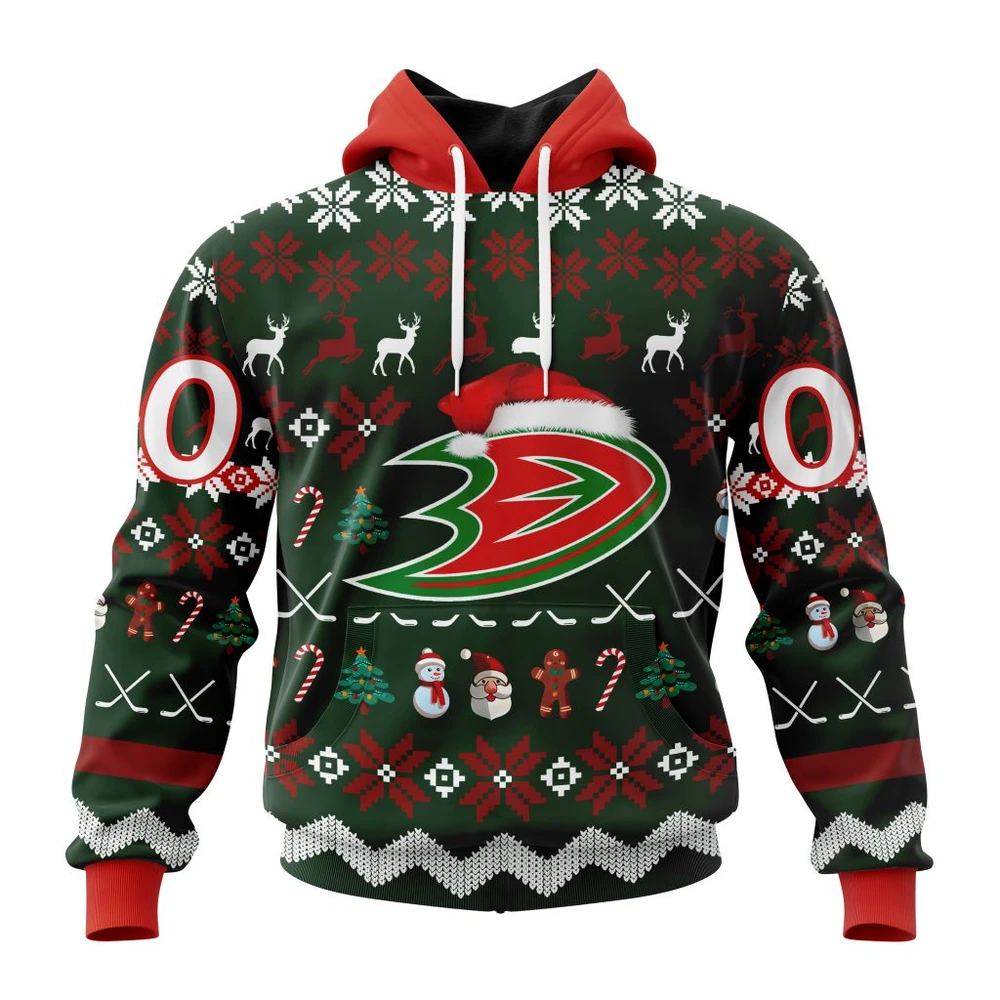Hoodie NHL Anaheim Ducks, Specialized Unisex Christmas Is Coming QTNHL080524A2945HD