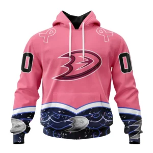 Hoodie NHL Anaheim Ducks, Specialized Unisex For Hockey Fights Cancer QTNHL080524A2838HD