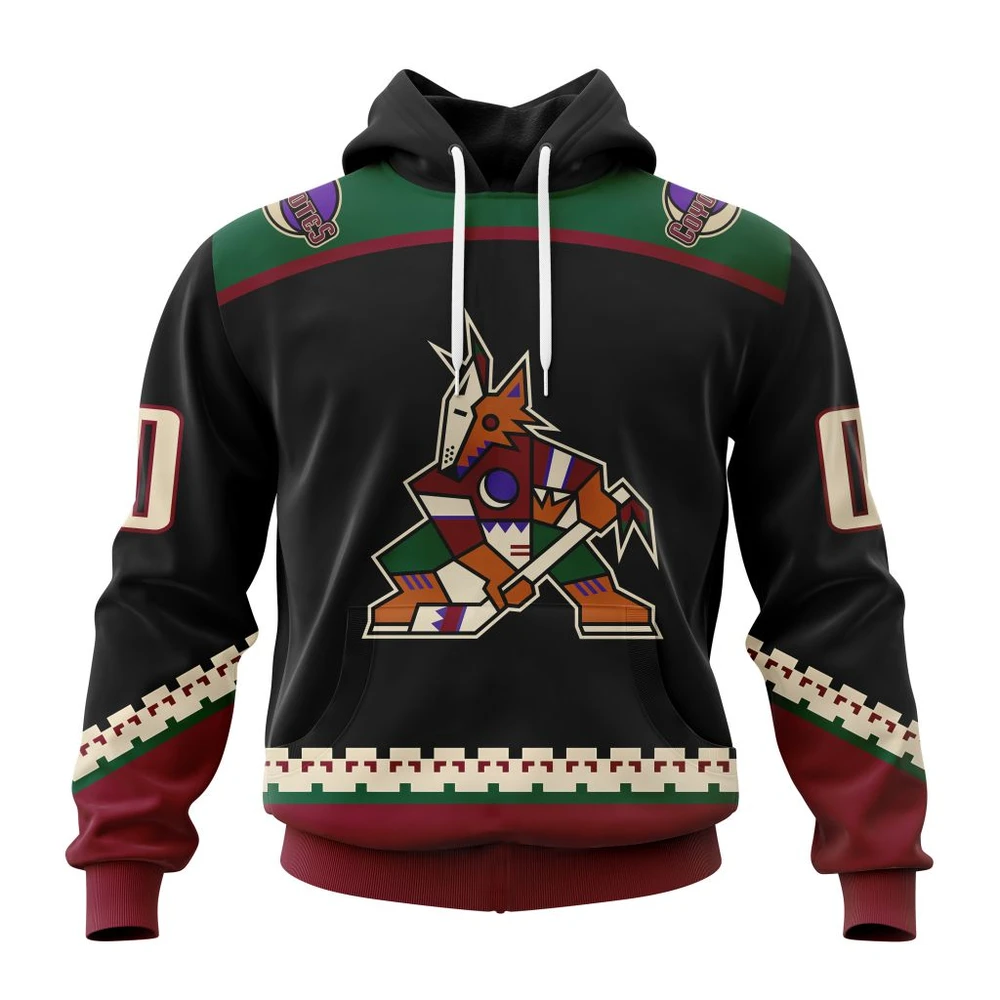 Hoodie NHL Arizona Coyotes Home Kits QTNHL080524A207HD