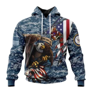 Hoodie NHL Arizona Coyotes Honor Us Navy Veterans St2202 QTNHL080524A3163HD
