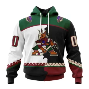 Hoodie NHL Arizona Coyotes Personalize Home Mix Away Kits QTNHL080524A1520HD