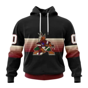 Hoodie NHL Arizona Coyotes Special Black And Gradient Design St2301 QTNHL080524A1423HD