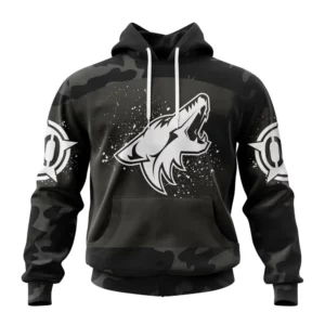 Hoodie NHL Arizona Coyotes Special Black Camo Design For Veterans Day St2304 QTNHL080524A1624HD