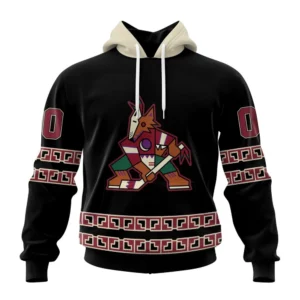 Hoodie NHL Arizona Coyotes Special Blackout Design St2401 QTNHL080524A614HD