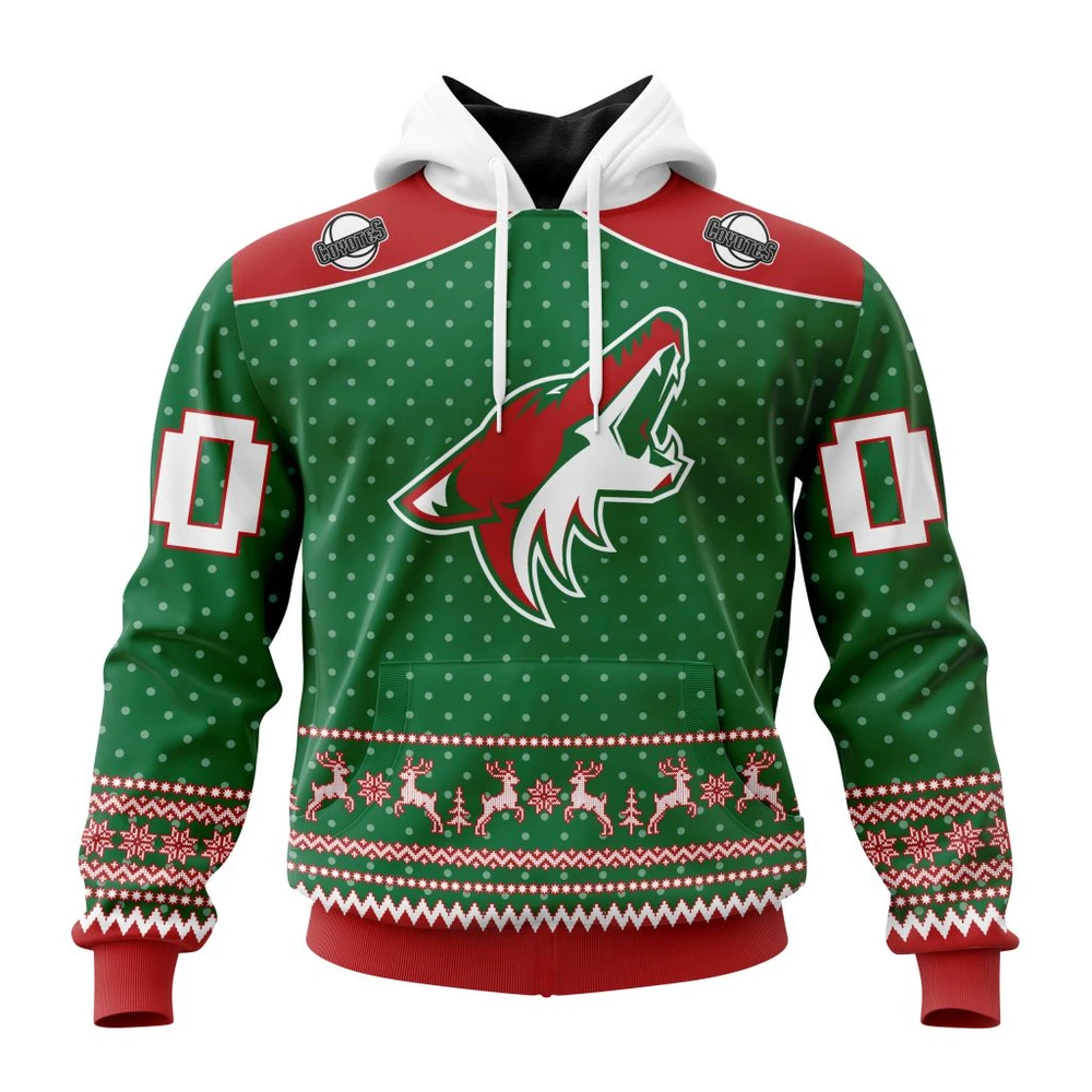 Hoodie NHL Arizona Coyotes Special Christmas Apparel St2201 QTNHL080524A3056HD