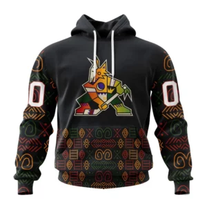 Hoodie NHL Arizona Coyotes Special Design For Black History Month St2401 QTNHL080524A1074HD