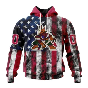 Hoodie NHL Arizona Coyotes Special Design For Independence Day The Fourth Of July St2401 QTNHL080524A504HD
