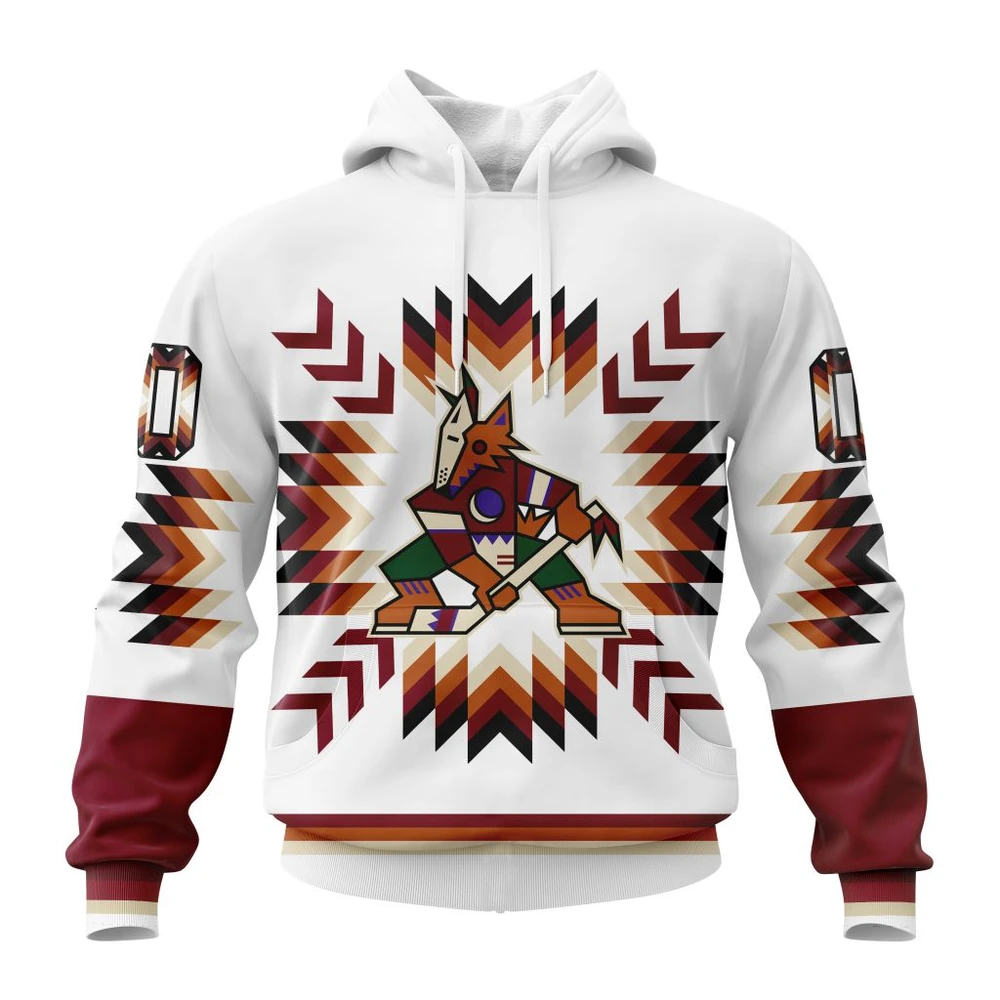 Hoodie NHL Arizona Coyotes Special Design With Native Pattern St2302 QTNHL080524A1595HD