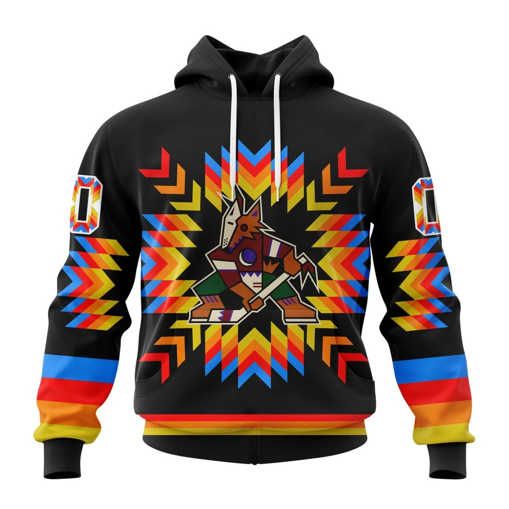 Hoodie NHL Arizona Coyotes Special Design With Native Pattern St2306 QTNHL080524A1042HD