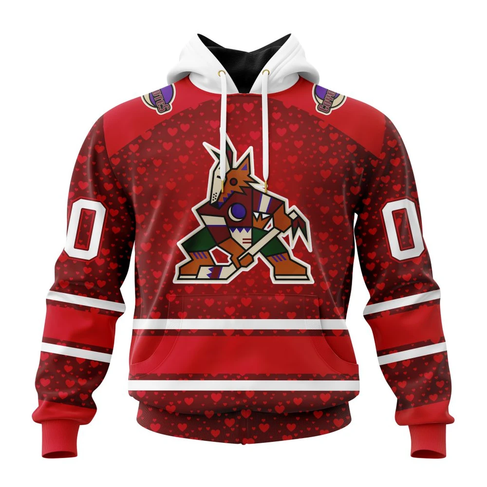 Hoodie NHL Arizona Coyotes Special Gift For Valentines Day St2401 QTNHL080524A1010HD