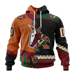 Hoodie NHL Arizona Coyotes Special Home Mix Reverse Retro Personalized Kits QTNHL080524A946HD