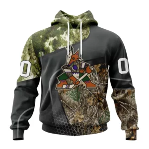 Hoodie NHL Arizona Coyotes Special Hunting Camo Design St2302 QTNHL080524A181HD
