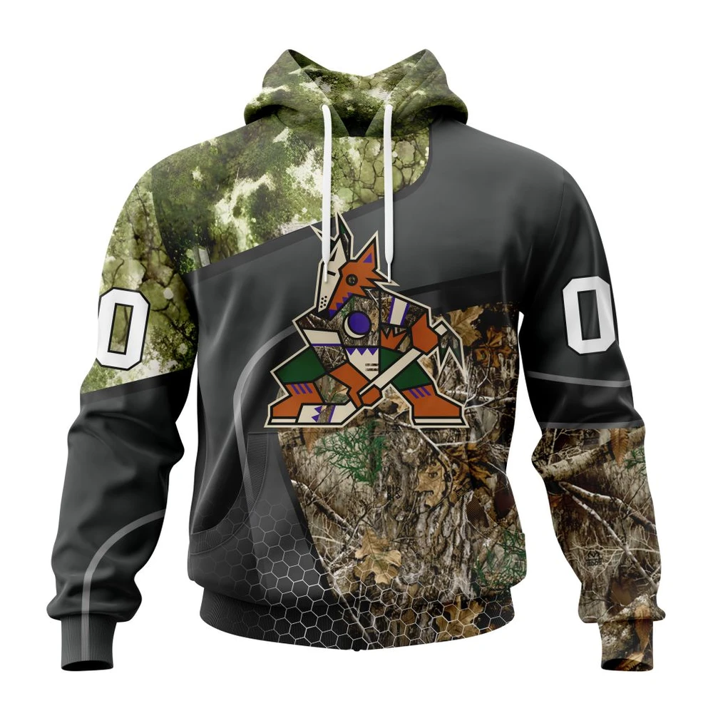 Hoodie NHL Arizona Coyotes Special Hunting Camo Design St2302 QTNHL080524A181HD