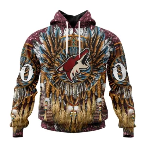 Hoodie NHL Arizona Coyotes Special Native Costume Design St2201 QTNHL080524A2753HD