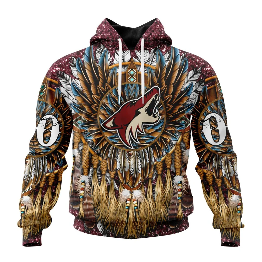 Hoodie NHL Arizona Coyotes Special Native Costume Design St2201 QTNHL080524A2753HD