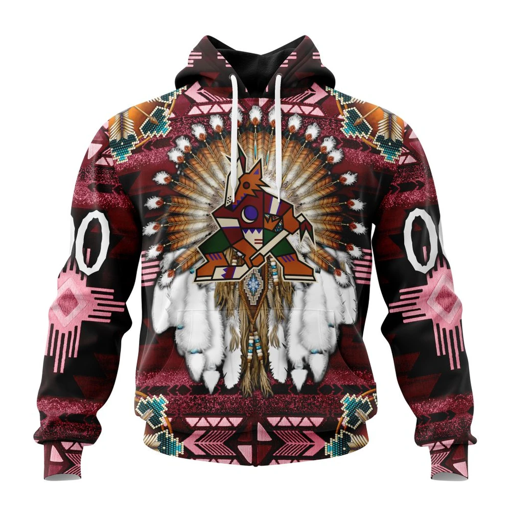 Hoodie NHL Arizona Coyotes Special Native Costume Design St2202 QTNHL080524A2695HD