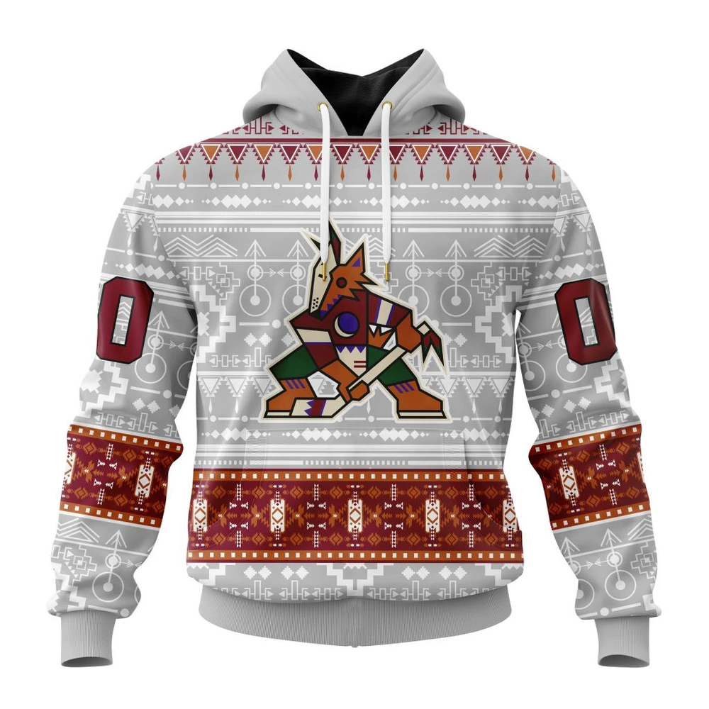 Hoodie NHL Arizona Coyotes Special Native Design St2302 QTNHL080524A2072HD