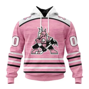 Hoodie NHL Arizona Coyotes Special Pink Fight Breast Cancer Design St2304 QTNHL080524A1760HD
