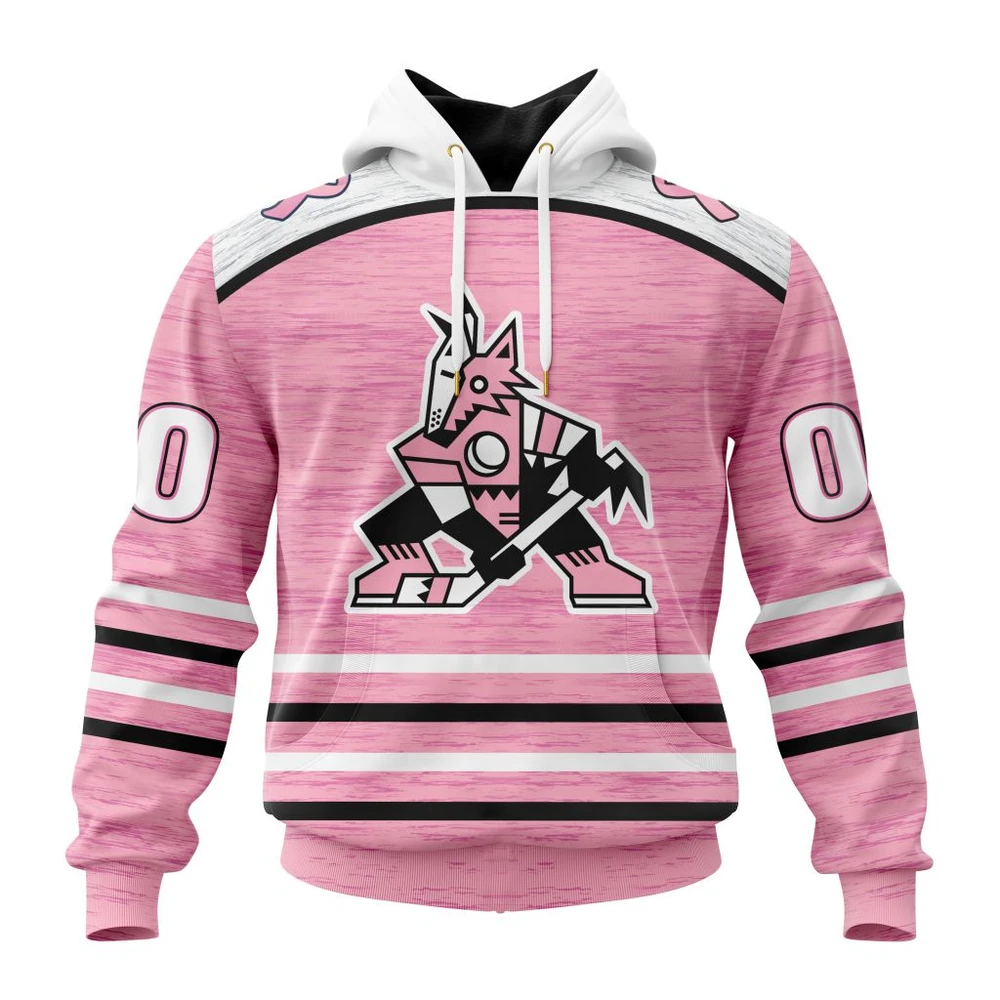 Hoodie NHL Arizona Coyotes Special Pink Fight Breast Cancer Design St2304 QTNHL080524A1760HD
