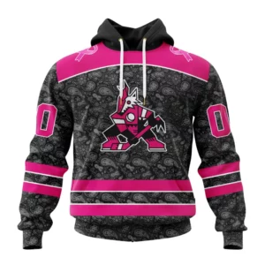 Hoodie NHL Arizona Coyotes Special Pink In The Rink Fight Breast Cancer St2301 QTNHL080524A2096HD