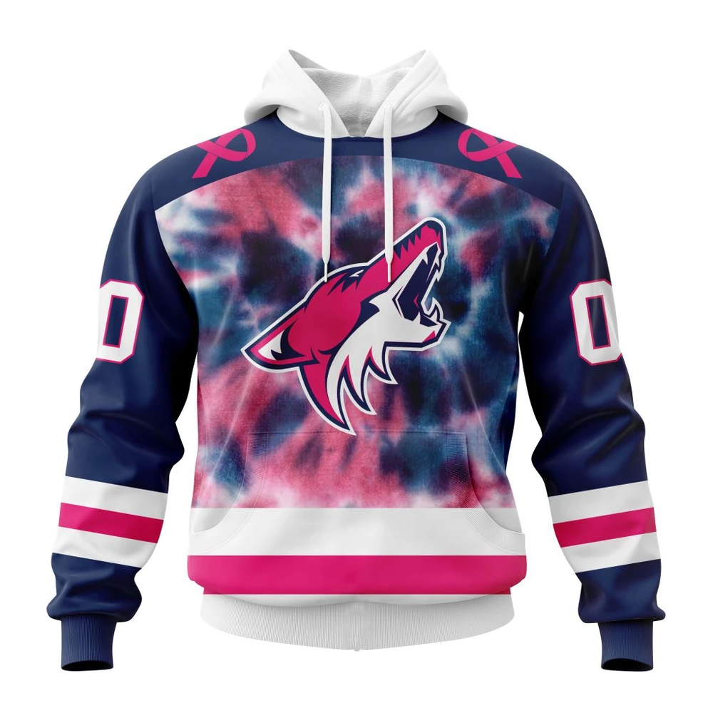 Hoodie NHL Arizona Coyotes Special Pink October Fight Breast Cancer St2303 QTNHL080524A1847HD