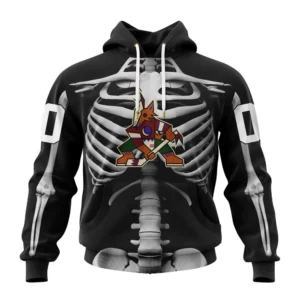 Hoodie NHL Arizona Coyotes Special Skeleton Costume For Halloween St2301 QTNHL080524A2042HD