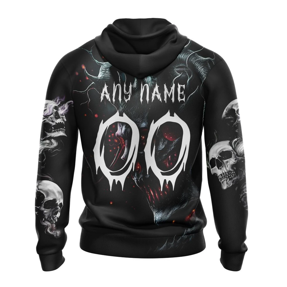 Hoodie NHL Arizona Coyotes Special Skull Art Design St2301 QTNHL080524A1229HD - Image 2
