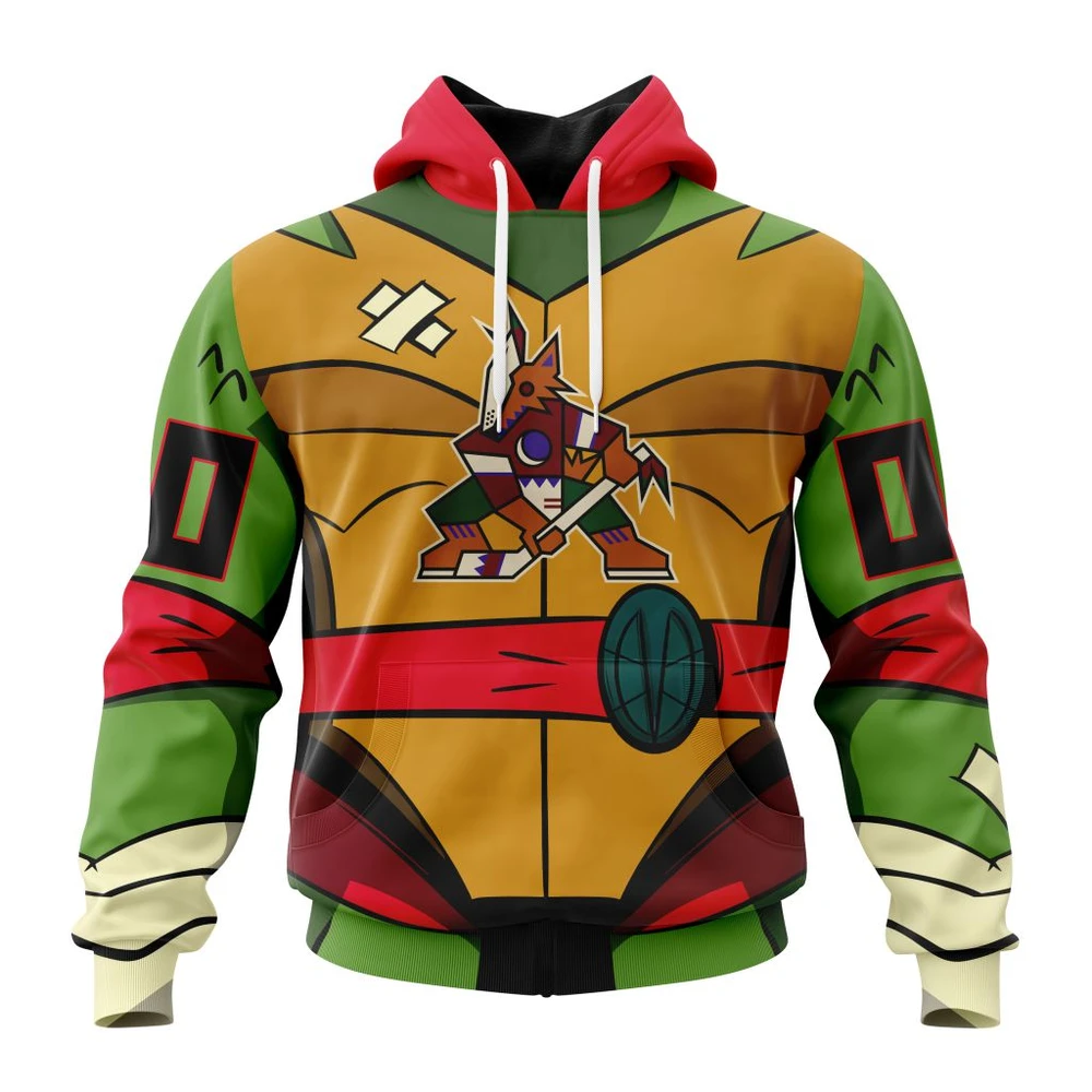 Hoodie NHL Arizona Coyotes Special Teenage Mutant Ninja Turtles Design St2301 QTNHL080524A2284HD