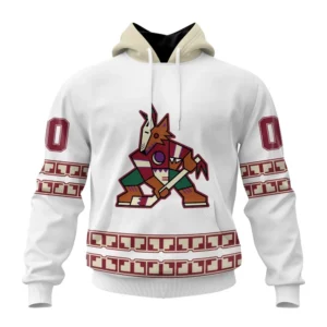 Hoodie NHL Arizona Coyotes Special Whiteout Design St2401 QTNHL080524A582HD