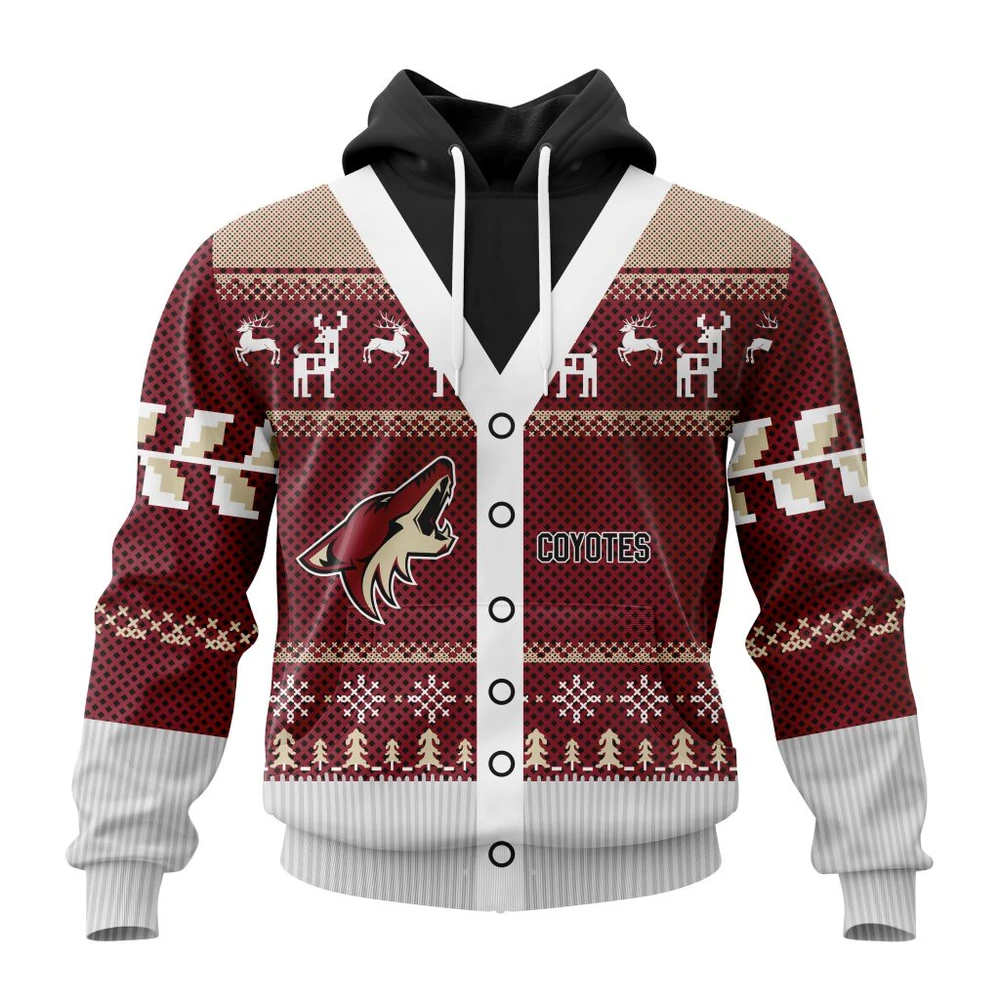Hoodie NHL Arizona Coyotes, Specialized Chrismas Season QTNHL080524A2810HD