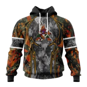 Hoodie NHL Arizona Coyotes, Specialized Design Wih Camo Concepts For Hungting In Forest QTNHL080524A3664HD