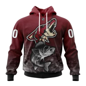 Hoodie NHL Arizona Coyotes, Specialized Fishing Style St2201 QTNHL080524A4005HD