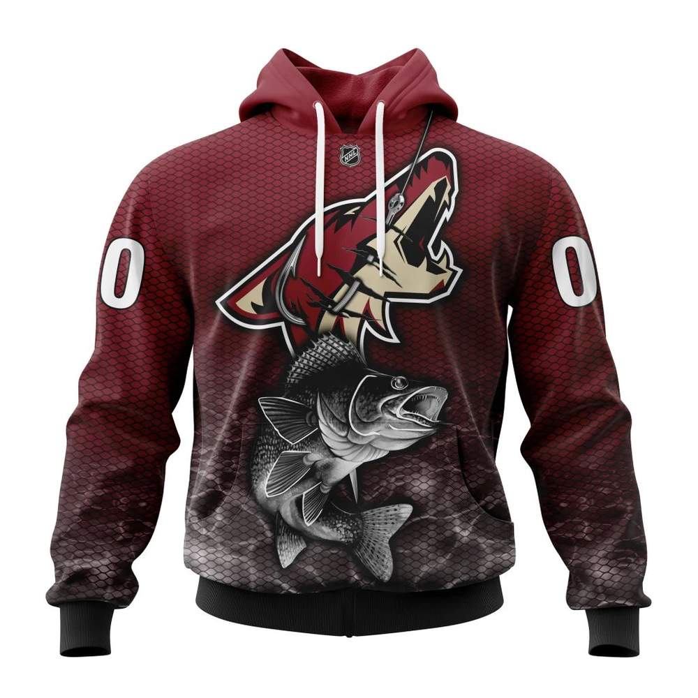 Hoodie NHL Arizona Coyotes, Specialized Fishing Style St2201 QTNHL080524A4005HD