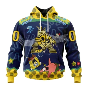 Hoodie NHL Arizona Coyotes, Specialized Jersey With Spongebob QTNHL080524A3336HD