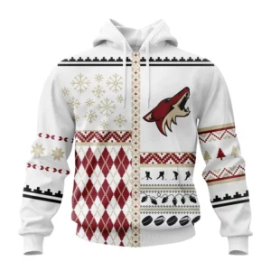 Hoodie NHL Arizona Coyotes, Specialized Unisex Christmas Is Coming V01 QTNHL080524A2923HD