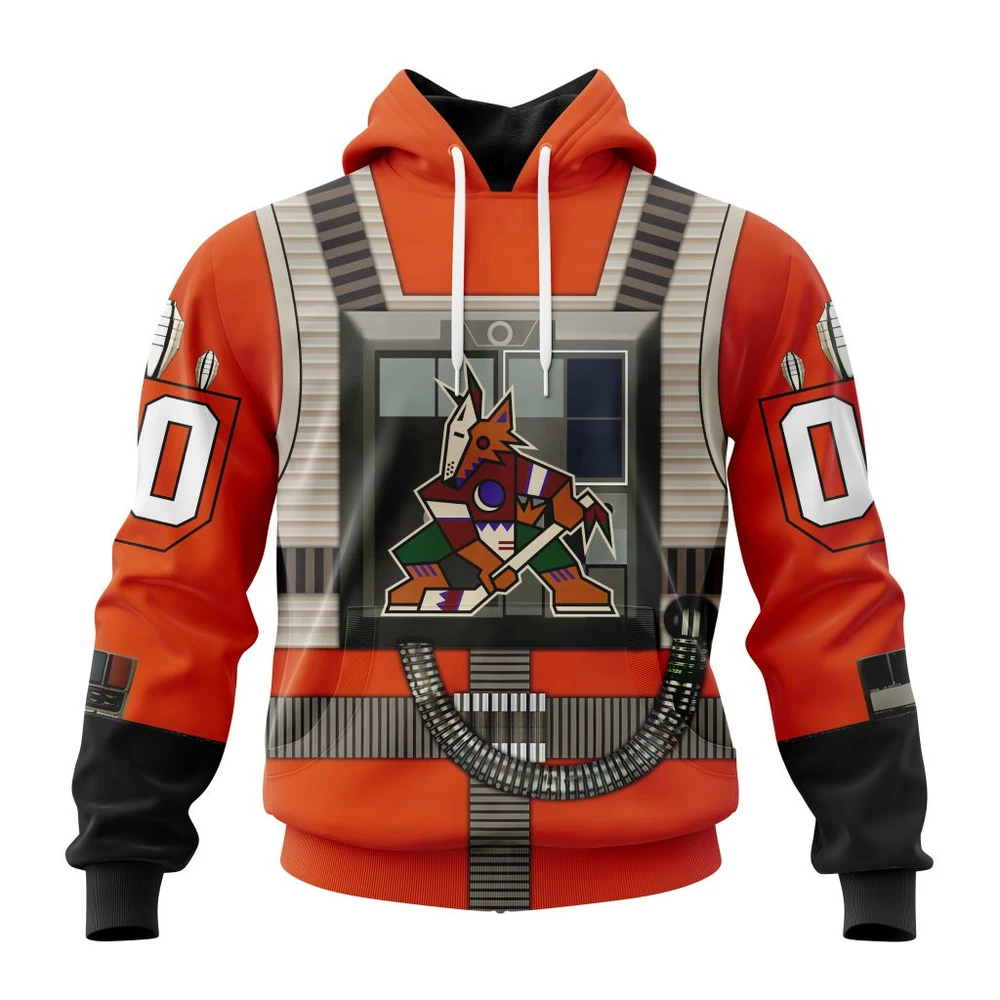 Hoodie NHL Arizona Coyotes Star Wars Rebel Pilot Design St2201 QTNHL080524A2339HD