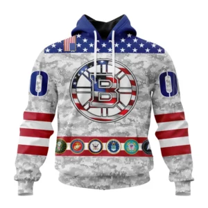 Hoodie NHL Boston Bruins Armed Forces Appreciation St2201 QTNHL080524A2777HD