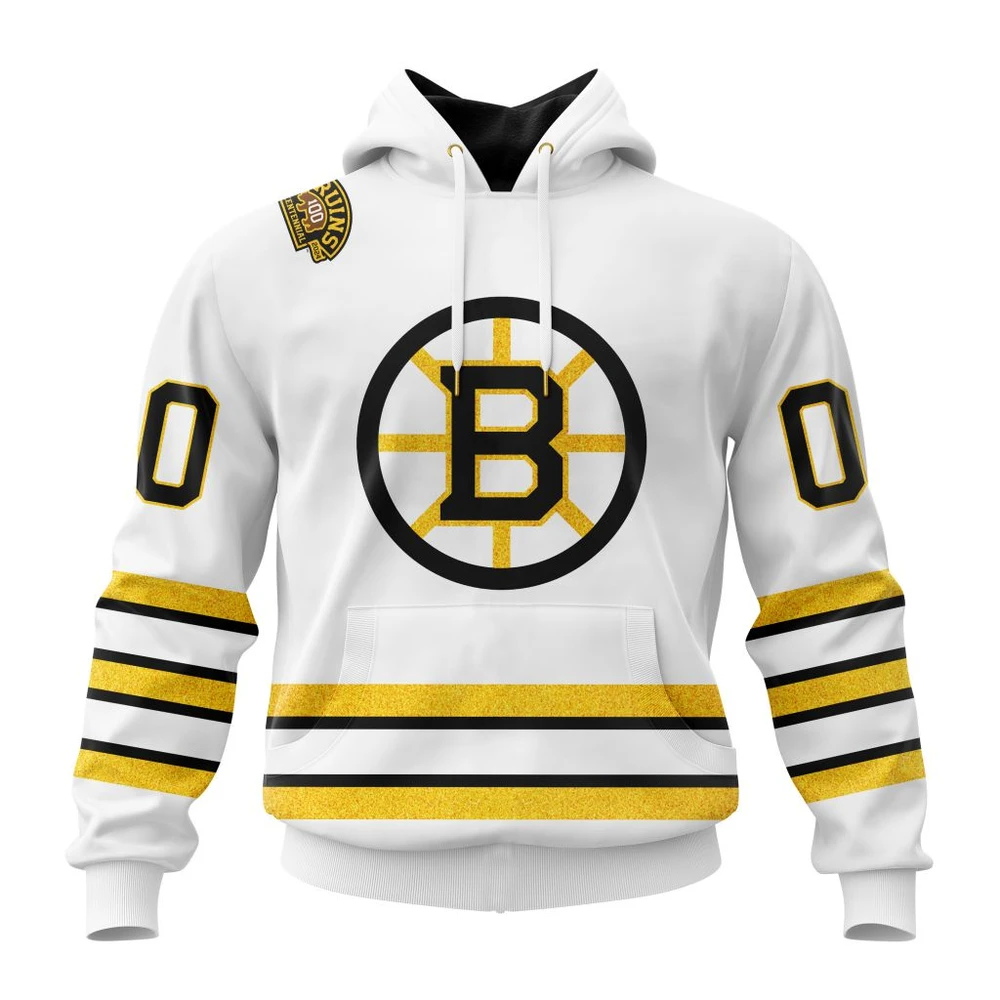 Hoodie NHL Boston Bruins - Centennial Away Kits QTNHL080524A228HD