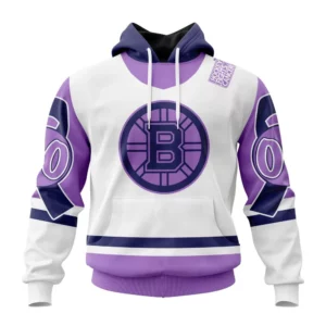 Hoodie NHL Boston Bruins Hockey Fights Cancer QTNHL080524A74HD