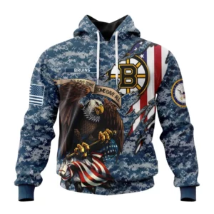 Hoodie NHL Boston Bruins Honor Us Navy Veterans St2202 QTNHL080524A145HD