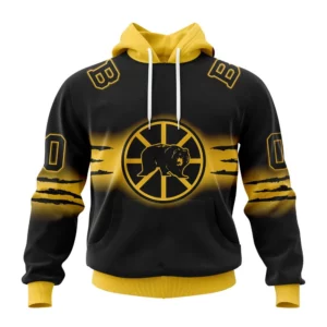 Hoodie NHL Boston Bruins Personalize Gradient Series Concept St2301 QTNHL080524A1358HD