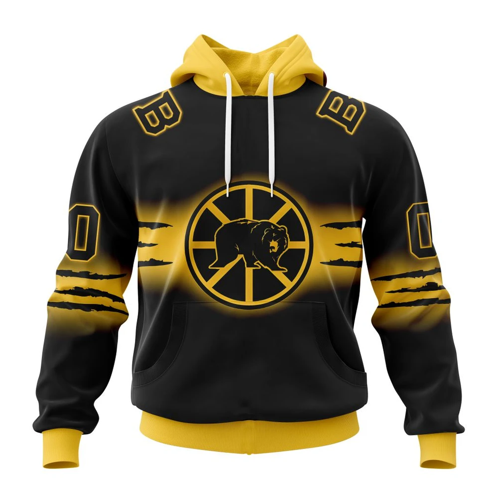 Hoodie NHL Boston Bruins Personalize Gradient Series Concept St2301 QTNHL080524A1358HD