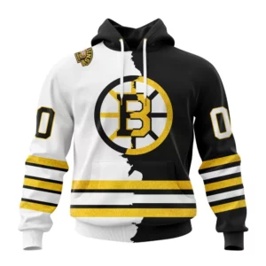 Hoodie NHL Boston Bruins Personalize Home Mix Away Kits QTNHL080524A1522HD