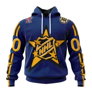 Hoodie NHL Boston Bruins Personalized NHL All-Star Game QTNHL080524A849HD