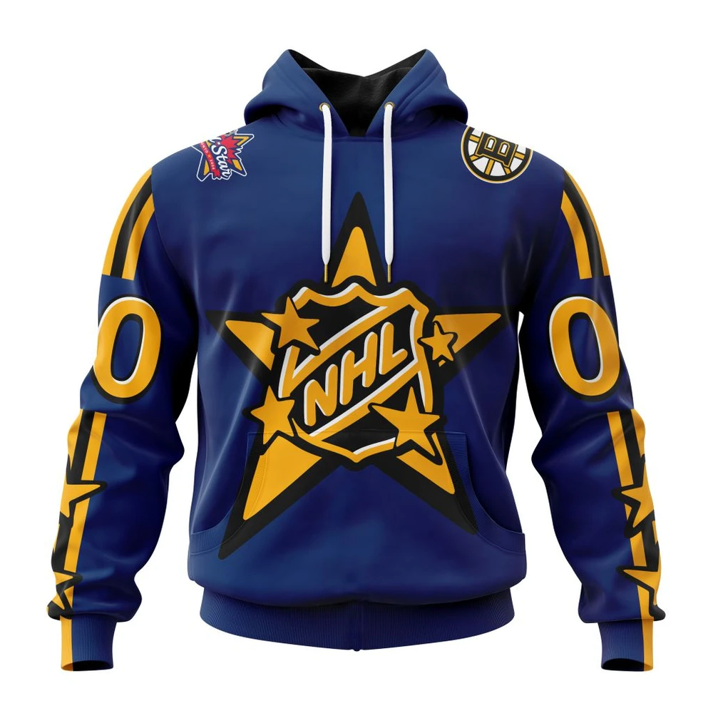 Hoodie NHL Boston Bruins Personalized NHL All-Star Game QTNHL080524A849HD