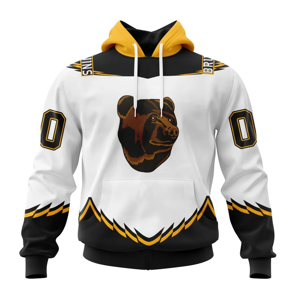 Hoodie NHL Boston Bruins Reverse Retro Kits QTNHL080524A23HD
